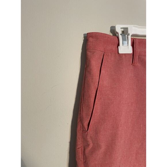 Men's BEARBOTTOM Clothing Soft Heathered Red Stretch Lightweight 8" Shorts 32 - Picture 2 of 9